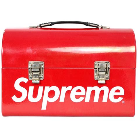 supreme metal lunch box red|Bags .